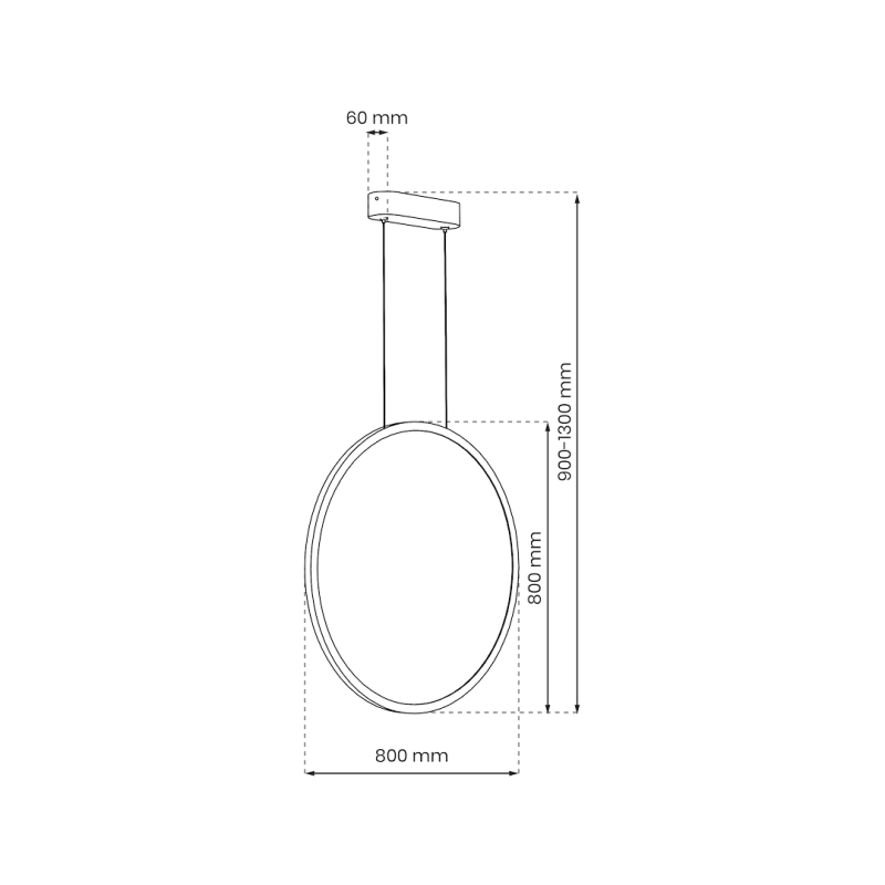 Lampa wisząca Saturno Black 46W LED Lampa wisząca Saturno Black 46W LED