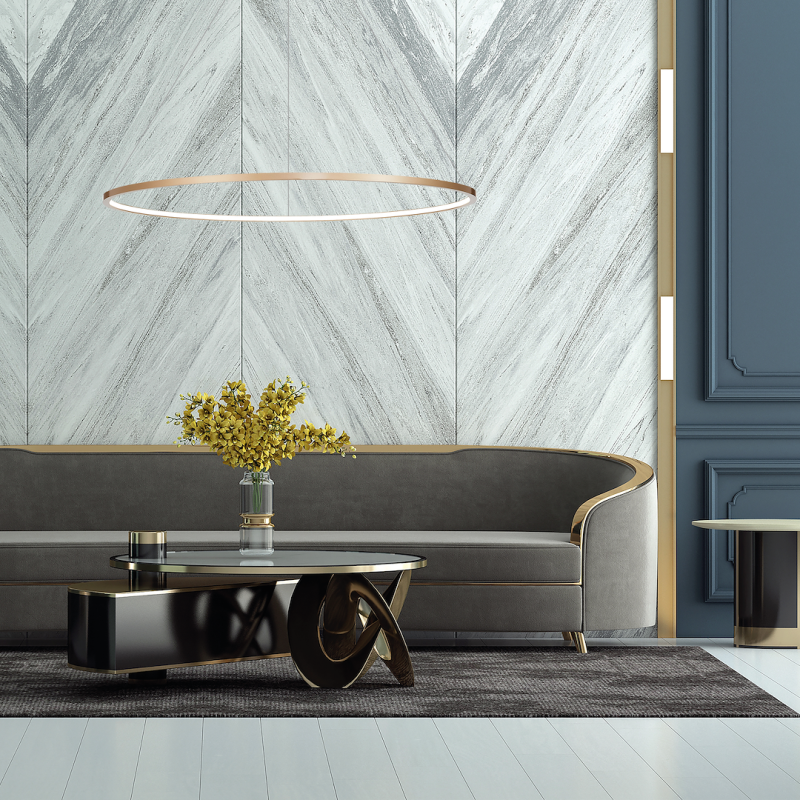 Saturno Gold 57W LED Pendant Lamp Saturno Gold 57W LED Pendant Lamp