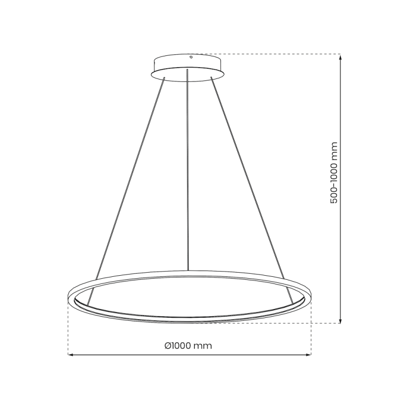 Lampa wisząca Saturno Gold 57W LED Lampa wisząca Saturno Gold 57W LED