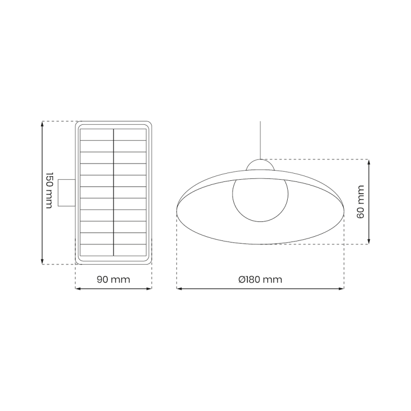Lampa Solarna Saturn Pojedyncza Lampa Solarna Saturn Pojedyncza