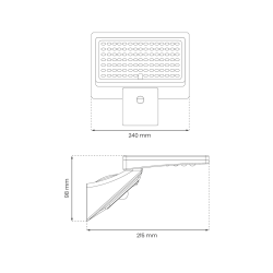 Naświetlacz Solarny Milo 8W 1000lm 4000K Naświetlacz Solarny Milo 8W 1000lm 4000K