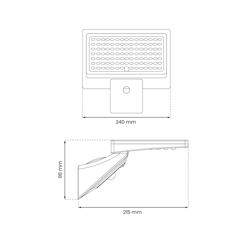 Naświetlacz Solarny Milo 8W 1000lm 4000K Naświetlacz Solarny Milo 8W 1000lm 4000K