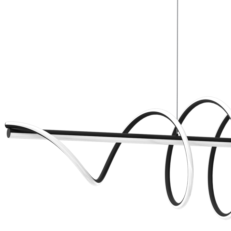 LAMPA WISZĄCA TWIST BLACK 90W LED LAMPA WISZĄCA TWIST BLACK 90W LED