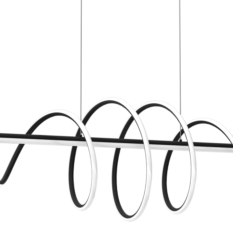 LAMPA WISZĄCA TWIST BLACK 90W LED LAMPA WISZĄCA TWIST BLACK 90W LED