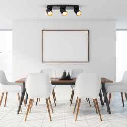 Lampa Sufitowa Andy 3xGU10 Czarny + Złoty Lampa Sufitowa Andy 3xGU10 Czarny + Złoty