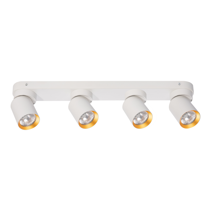 Lampa Sufitowa Andy 4xGU10 Biały + Złoty Lampa Sufitowa Andy 4xGU10 Biały + Złoty
