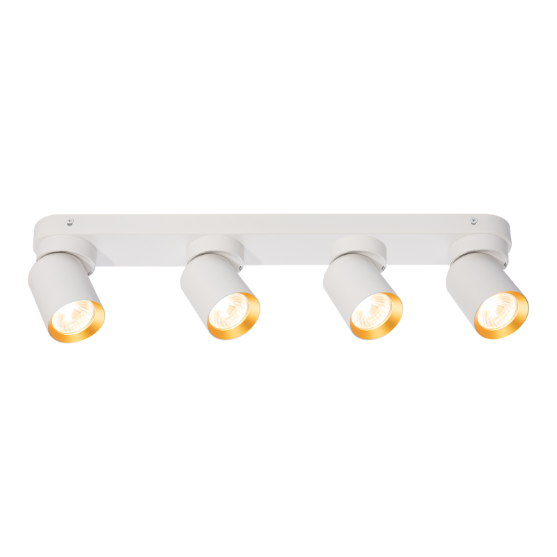 Lampa Sufitowa Andy 4xGU10 Biały + Złoty Lampa Sufitowa Andy 4xGU10 Biały + Złoty