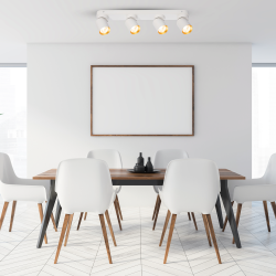 Lampa Sufitowa Andy 4xGU10 Biały + Złoty Lampa Sufitowa Andy 4xGU10 Biały + Złoty
