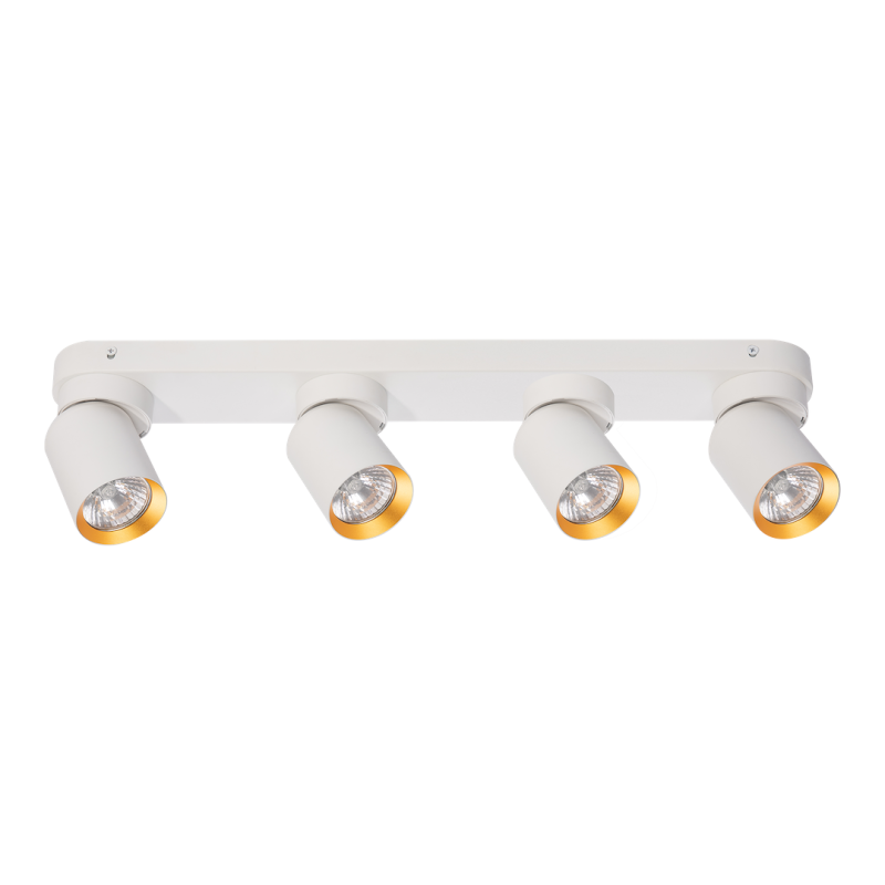 Lampa Sufitowa Andy 4xGU10 Biały + Złoty Lampa Sufitowa Andy 4xGU10 Biały + Złoty
