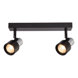 Lampa Sufitowa Cino 2xGU10 Czarny + Chrom Lampa Sufitowa Cino 2xGU10 Czarny + Chrom