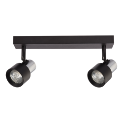 Lampa Sufitowa Cino 2xGU10 Czarny + Chrom Lampa Sufitowa Cino 2xGU10 Czarny + Chrom