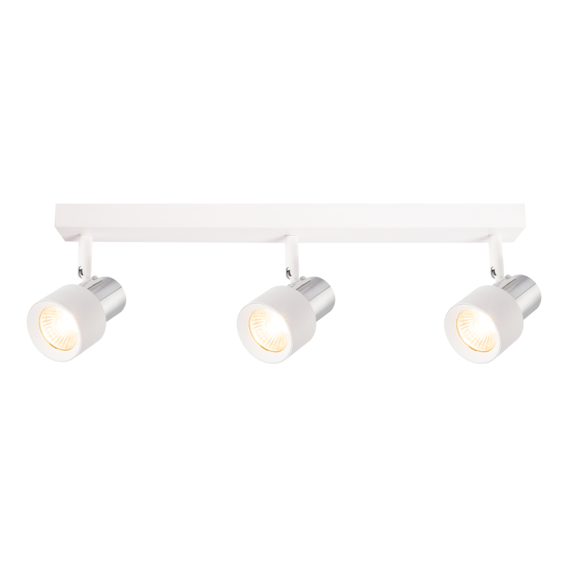 Lampa Sufitowa Cino 3xGU10 Biały + Chrom Lampa Sufitowa Cino 3xGU10 Biały + Chrom