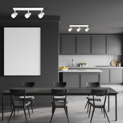 Lampa Sufitowa Cino 3xGU10 Biały + Chrom Lampa Sufitowa Cino 3xGU10 Biały + Chrom