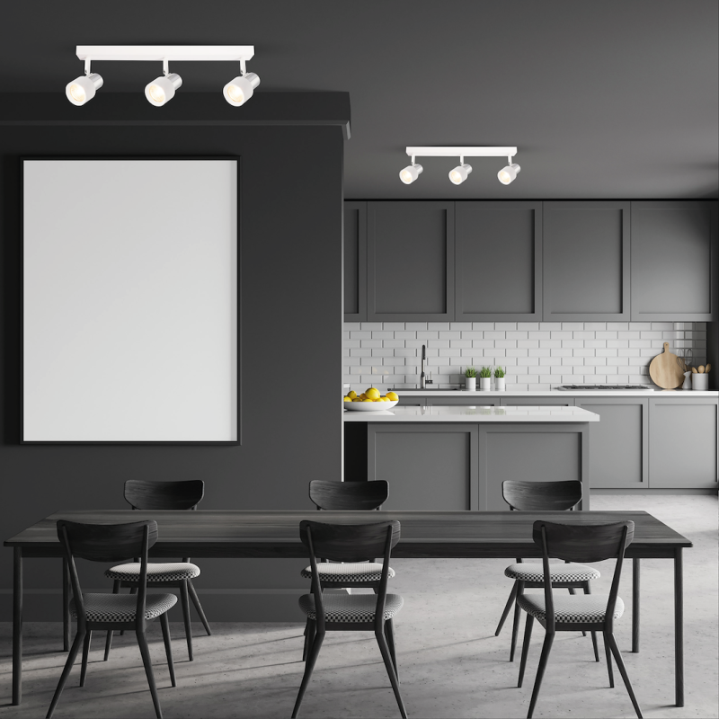 Lampa Sufitowa Cino 3xGU10 Biały + Chrom Lampa Sufitowa Cino 3xGU10 Biały + Chrom