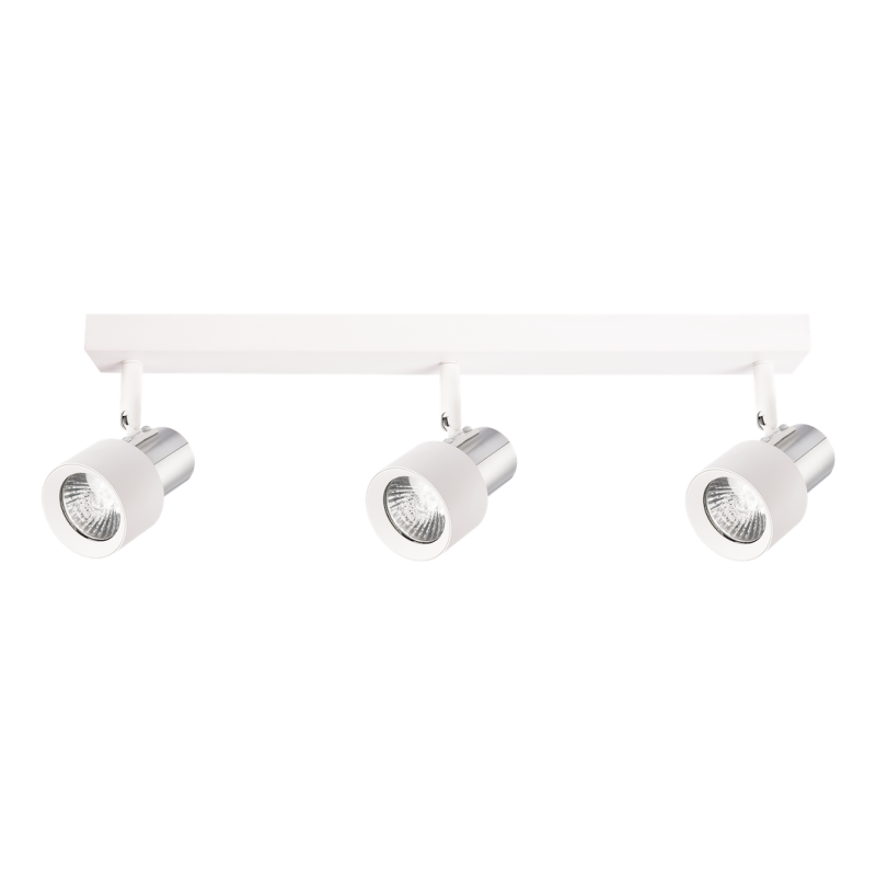 Lampa Sufitowa Cino 3xGU10 Biały + Chrom Lampa Sufitowa Cino 3xGU10 Biały + Chrom