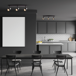 Lampa Sufitowa Cino 3xGU10 Czarny + Chrom Lampa Sufitowa Cino 3xGU10 Czarny + Chrom
