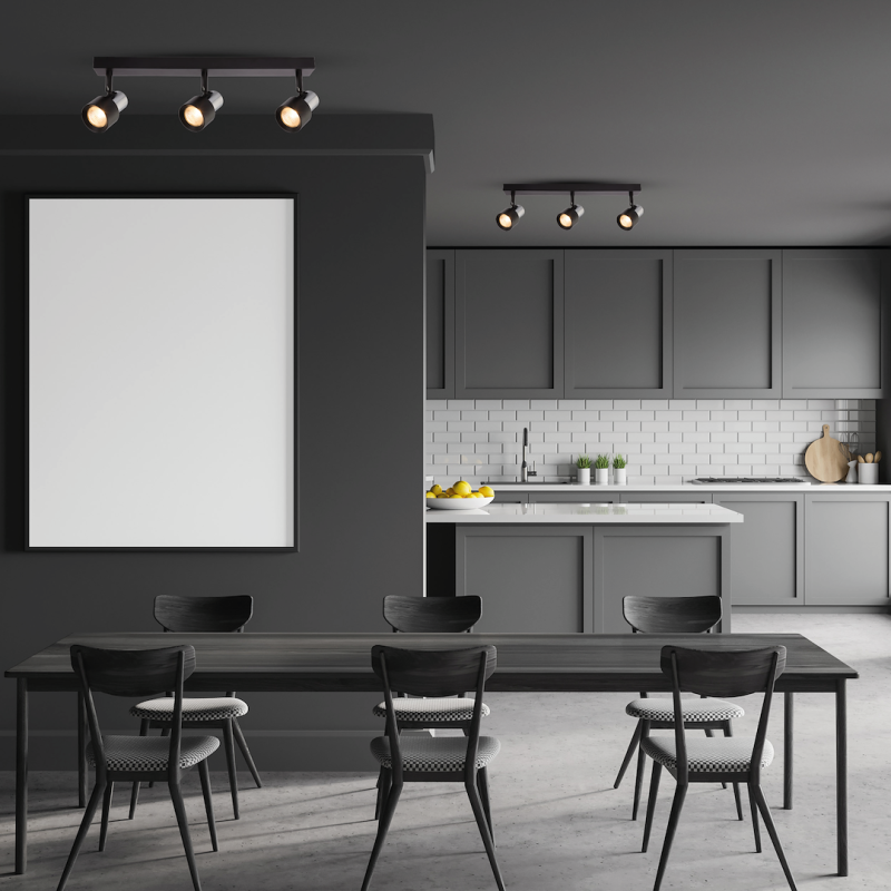 Lampa Sufitowa Cino 3xGU10 Czarny + Chrom Lampa Sufitowa Cino 3xGU10 Czarny + Chrom
