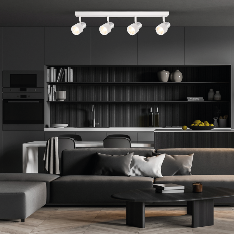 Lampa Sufitowa Cino 4xGU10 Biały + Chrom Lampa Sufitowa Cino 4xGU10 Biały + Chrom