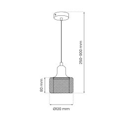 Lampa wisząca LUMI 1xG9 Lampa wisząca LUMI 1xG9