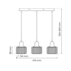 Lampa wisząca LUMI 3xG9 Lampa wisząca LUMI 3xG9