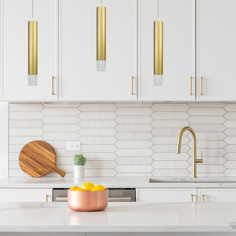 Lampa wisząca TUBI GOLD 1xGU10 Lampa wisząca TUBI GOLD 1xGU10