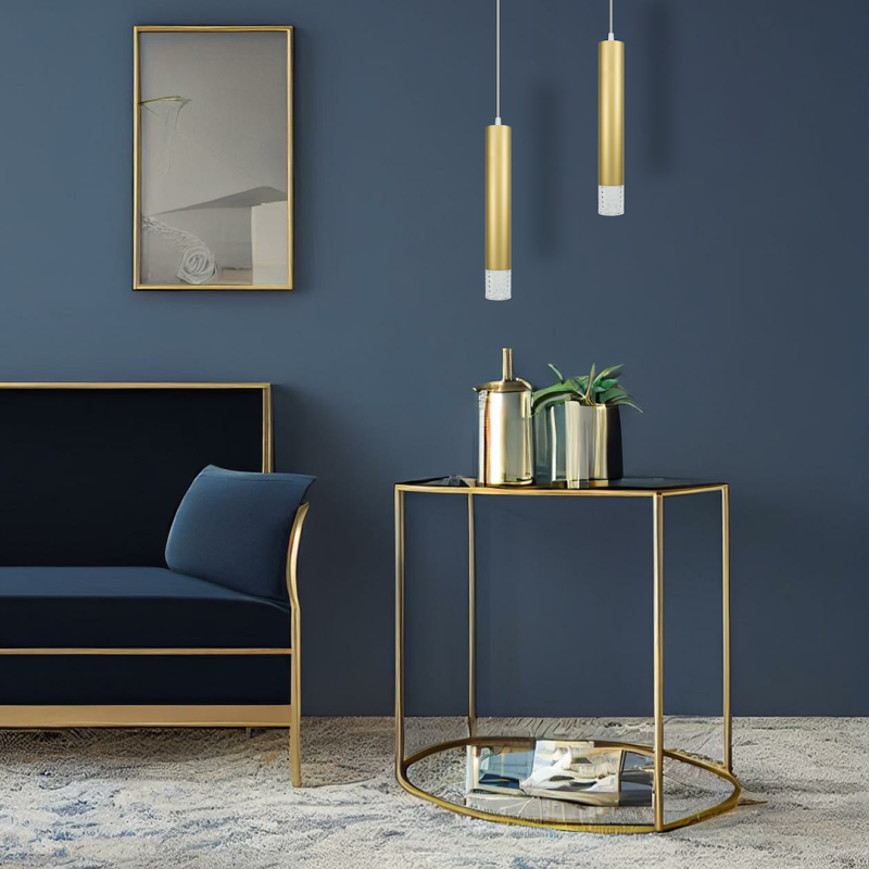 Lampa wisząca TUBI GOLD 1xGU10 Lampa wisząca TUBI GOLD 1xGU10