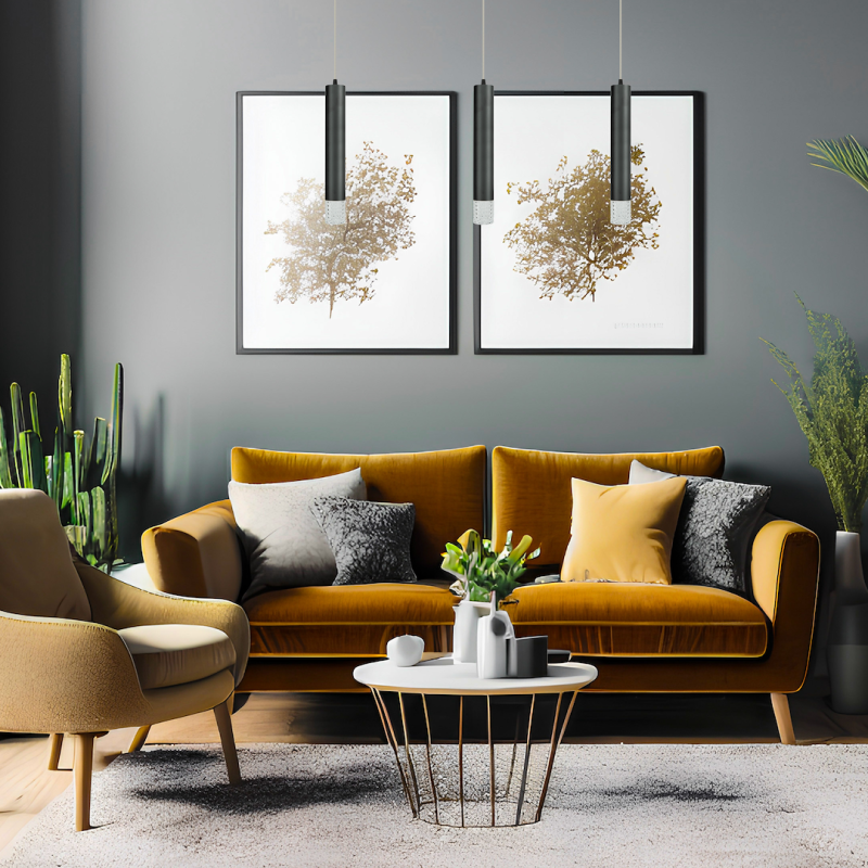 Lampa wisząca TUBI BLACK 1xGU10 Lampa wisząca TUBI BLACK 1xGU10
