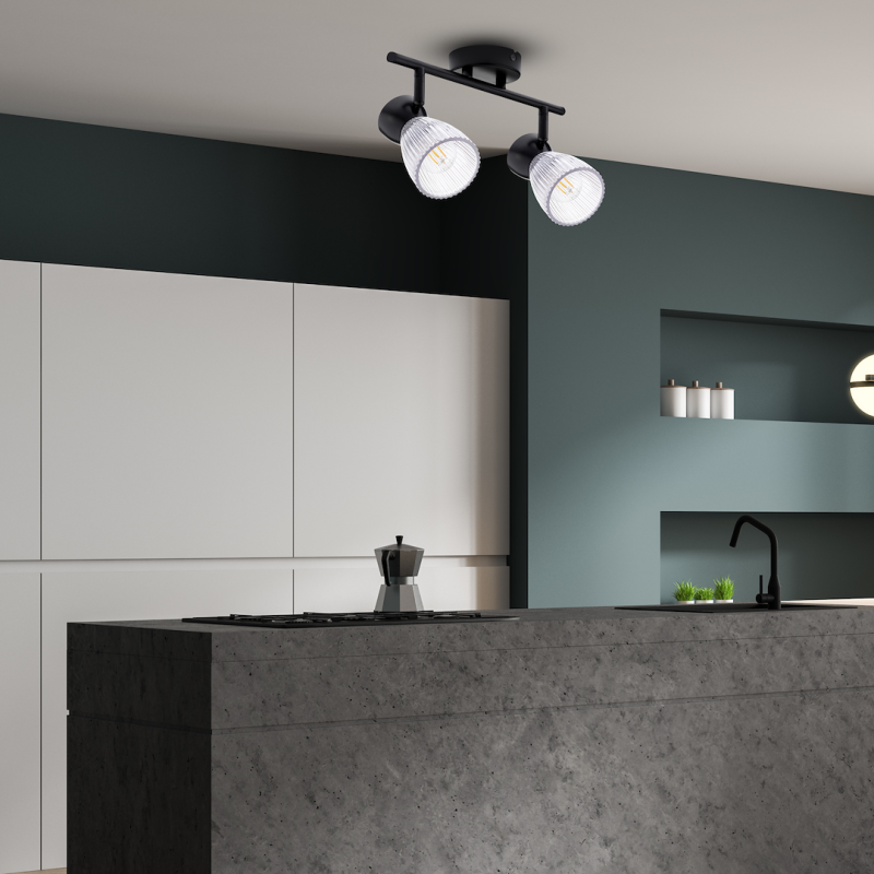 Lampa sufitowa BEST BLACK 2xE14 Lampa sufitowa BEST BLACK 2xE14