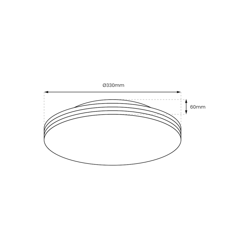 Plafon BEVER 16W LED IP44 Ø330 mm Plafon BEVER 16W LED IP44 Ø330 mm