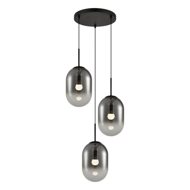 Lampa wisząca ALIAS BLACK 3xE14 koło Lampa wisząca ALIAS BLACK 3xE14 koło