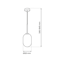 Lampa wisząca ALIAS BLACK 1xG9 fi 120 Lampa wisząca ALIAS BLACK 1xG9 fi 120