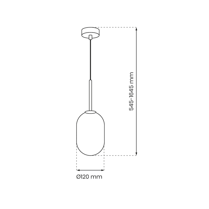 Lampa wisząca ALIAS BLACK 1xG9 fi 120 Lampa wisząca ALIAS BLACK 1xG9 fi 120