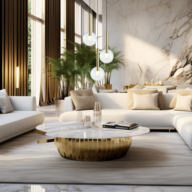 Lampa wisząca NIKO GOLD 3xG9 Lampa wisząca NIKO GOLD 3xG9