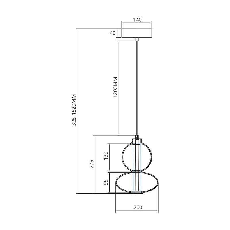 Lampa wisząca DAPHNE SMOKED 12W Lampa wisząca DAPHNE SMOKED 12W