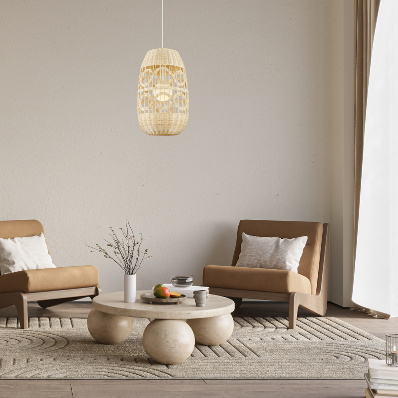 Lampa wisząca ARONA NATURAL 1xE14 fi 400 Lampa wisząca ARONA NATURAL 1xE14 fi 400