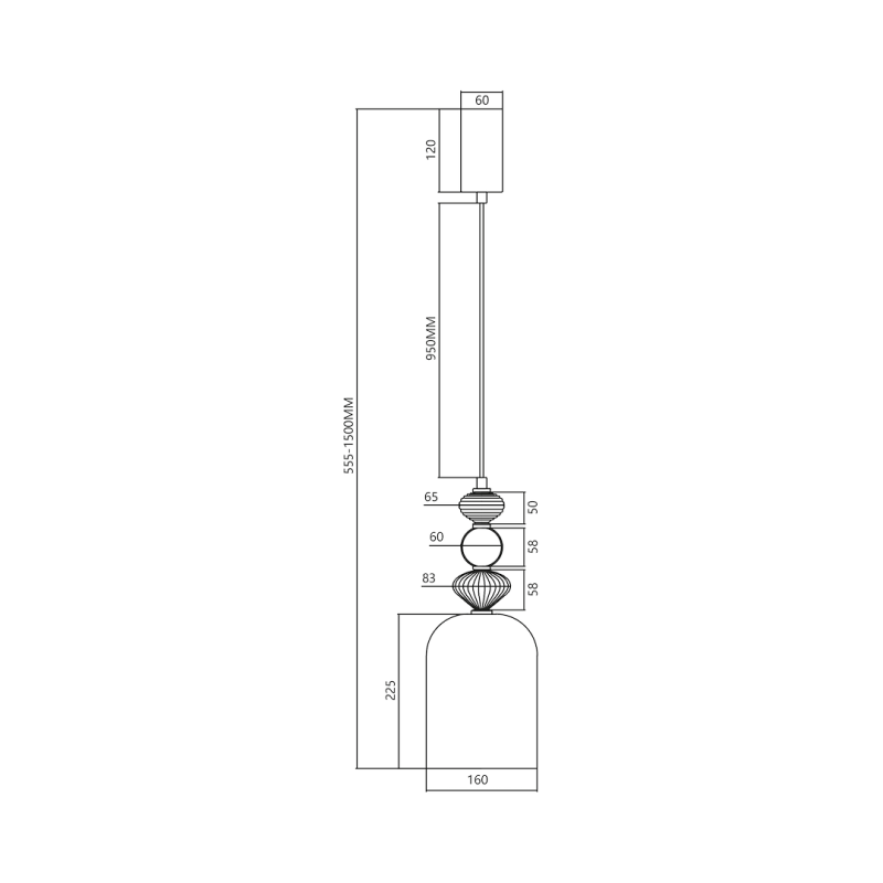 Lampa wisząca Arte 12W Led śr. 16cm czarny Lampa wisząca Arte 12W Led śr. 16cm czarny