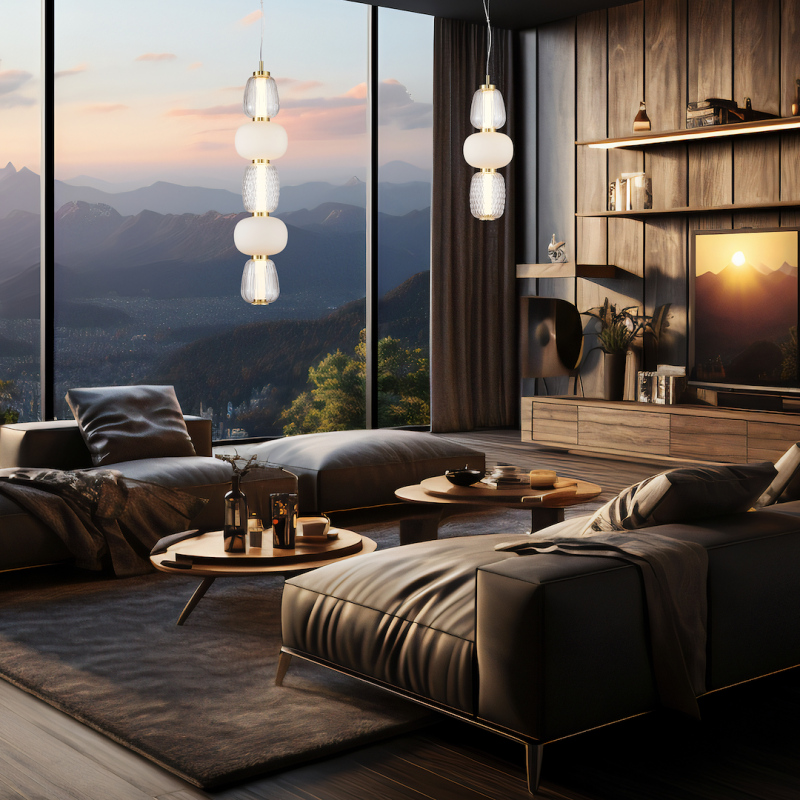 CARO GOLD 40W LED pendant lamp CARO GOLD 40W LED pendant lamp