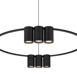 Lampa wisząca (koło) GENESIS BLACK 10xGU10 Lampa wisząca (koło) GENESIS BLACK 10xGU10