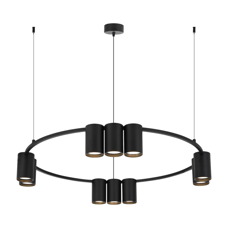 GENESIS BLACK Hanging Lamp (circle) 10xGU10 GENESIS BLACK Hanging Lamp (circle) 10xGU10