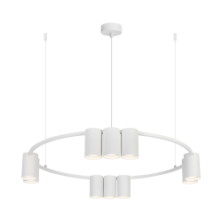 Lampa wisząca (koło) Genesis 10xGU10 Biały