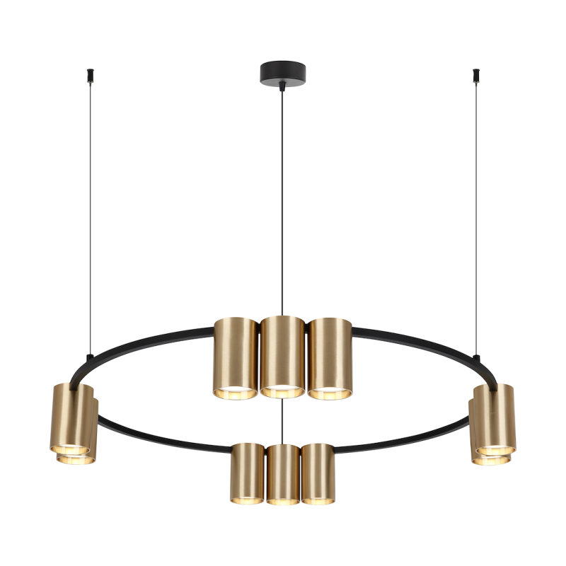 Lampa wisząca (koło) GENESIS BLACK GOLD 10xGU10 Lampa wisząca (koło) GENESIS BLACK GOLD 10xGU10