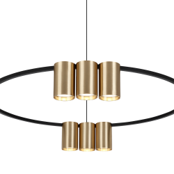 Lampa wisząca (koło) GENESIS BLACK GOLD 10xGU10 Lampa wisząca (koło) GENESIS BLACK GOLD 10xGU10