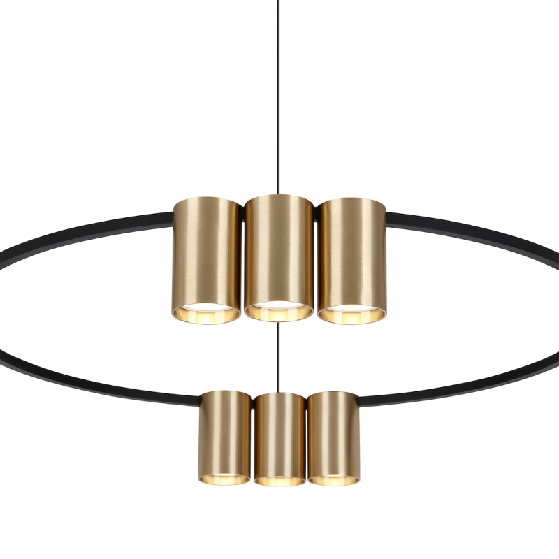 Hanging lamp (circle) GENESIS BLACK GOLD 10xGU10 Hanging lamp (circle) GENESIS BLACK GOLD 10xGU10