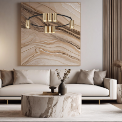 Hanging lamp (circle) GENESIS BLACK GOLD 10xGU10 Hanging lamp (circle) GENESIS BLACK GOLD 10xGU10