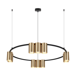 Lampa wisząca (koło) GENESIS BLACK GOLD 10xGU10 Lampa wisząca (koło) GENESIS BLACK GOLD 10xGU10