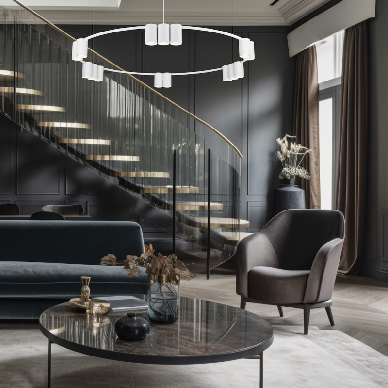 Lampa wisząca (koło) Genesis 15xGU10 Biały Lampa wisząca (koło) Genesis 15xGU10 Biały