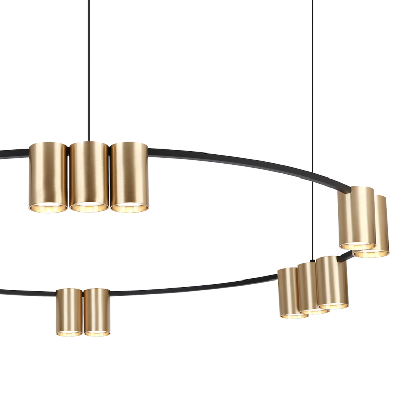 Lampa wisząca (koło) GENESIS BLACK GOLD 15xGU10 Lampa wisząca (koło) GENESIS BLACK GOLD 15xGU10