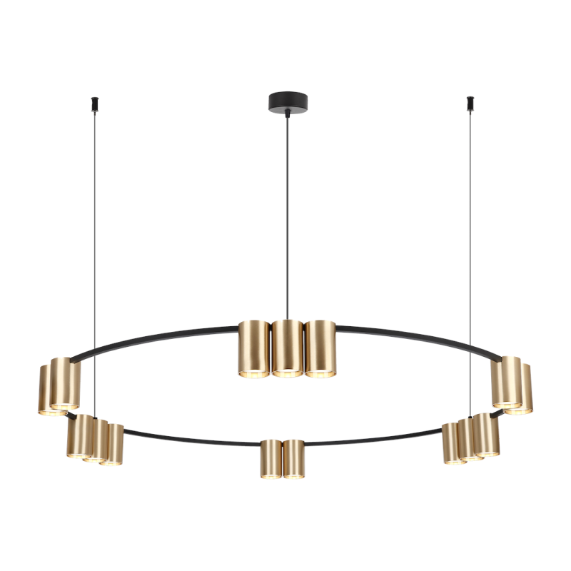 Lampa wisząca (koło) GENESIS BLACK GOLD 15xGU10 Lampa wisząca (koło) GENESIS BLACK GOLD 15xGU10