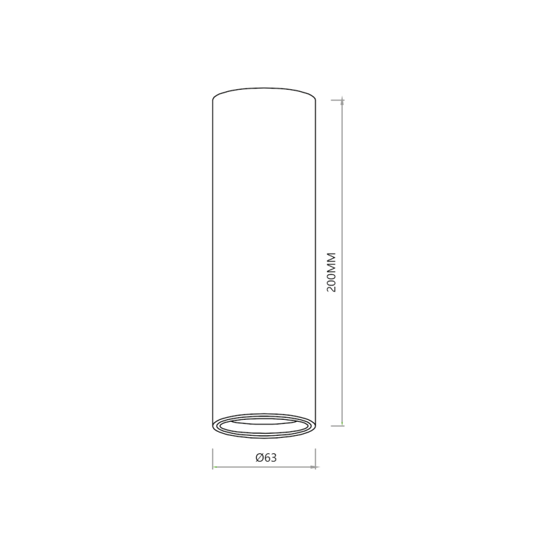 GENESIS SPOT BLACK 1xGU10 20cm GENESIS SPOT BLACK 1xGU10 20cm