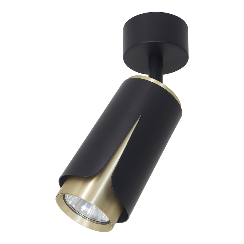 FLOWER BLACK GOLD SPOT 1xGU10 FLOWER BLACK GOLD SPOT 1xGU10